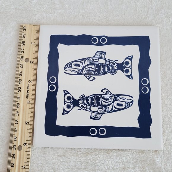 Salmon Print Native Northwest By Terry Starr Tsimshian - Picture 4 of 6